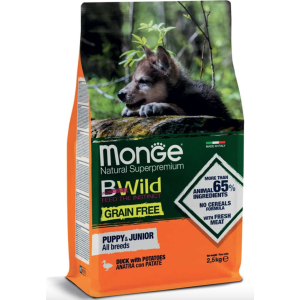 Monge Cane Bwild Grain Free Puppy & Junior Anatra & Patate