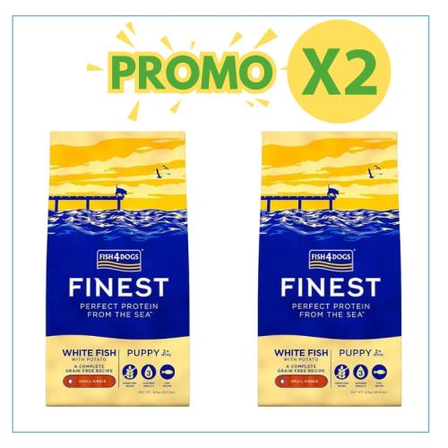 Fish4Dogs Cane Puppy Finest Pesce Bianco Small 12kg