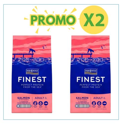 Fish4Dogs Cane Adulto Finest Salmone Large 12kg
