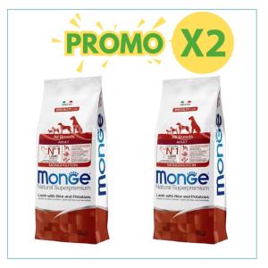 Monge Cane Natural Superpremium Adulto All Breeds Agnello, Riso & Patate 2,5kg 2