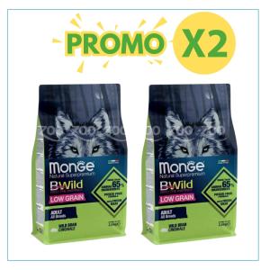 Monge Cane Bwild Low Grain Adulto All Breads Cinghiale 2