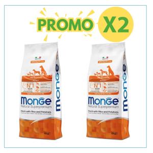 Monge Cane Natural Superpremium Adulto All Breeds Anatra, Riso & Patate 2,5kg 2