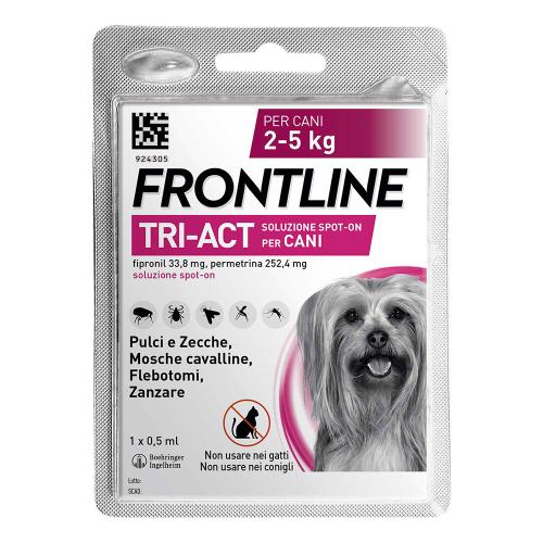 FRONTLINE TRI ACT cani taglia mini 2-5kg 1 pipetta