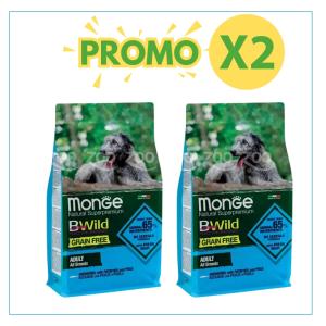 Monge Cane Bwild Grain Free Adulto All Breads Acciughe, Patate & Piselli 2