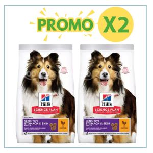 Hill's Cane Science Plan Adulto Sensitive Stomach & Skin 2