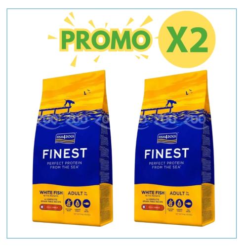Fish4Dogs Cane Adulto Finest Pesce Bianco Small 6kg