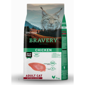 Bravery Gatto Sterilizzato Pollo