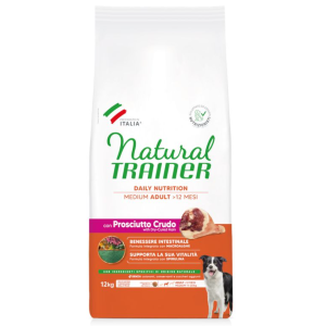 Natural Trainer cani Medium Adult Prosciutto crudo e Riso