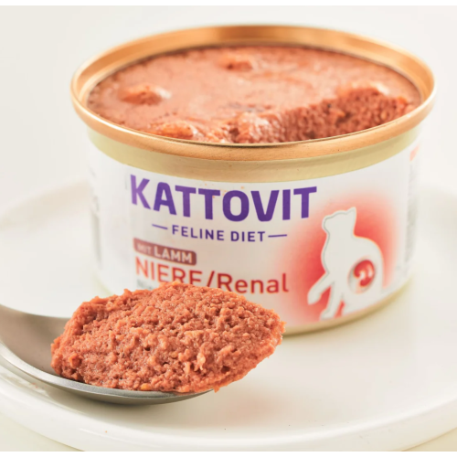 Consistenza Kattovit Renal Gatto con Agnello lattina 85gr