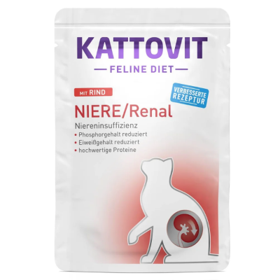Kattovit Renal Gatto bocconcini Manzo busta 85gr