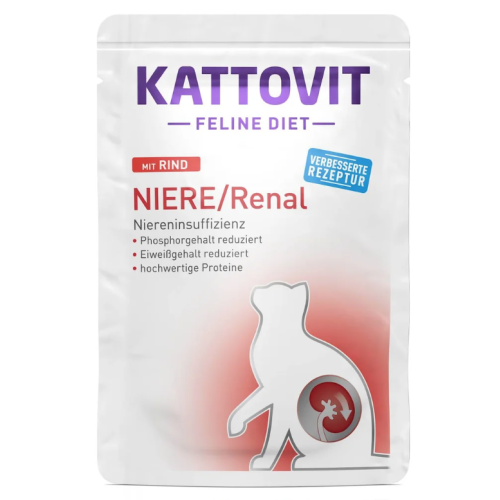 Kattovit Renal Gatto bocconcini Manzo busta 85gr