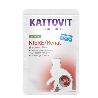 Kattovit Renal Gatto bocconcini Tacchino busta 85gr