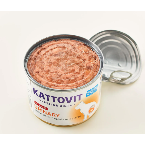 composizione Kattovit Urinary Gatto con Vitello lattina 185gr