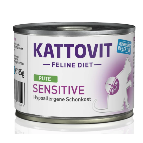 Kattovit Sensitive Gatto Tacchino lattina 185gr
