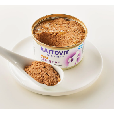 composizione Kattovit Sensitive Gatto Pollo lattina 85gr