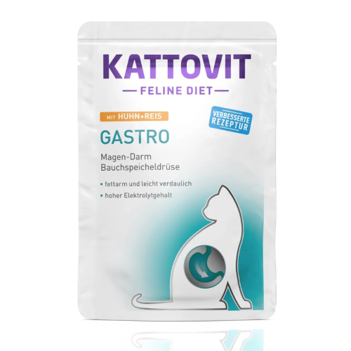 Kattovit Gastrointestinal Gatto bocconcini Pollo e Riso busta 85gr