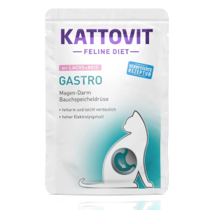 Kattovit Gastrointestinal Gatto bocconcini Salmone e Riso busta 85gr