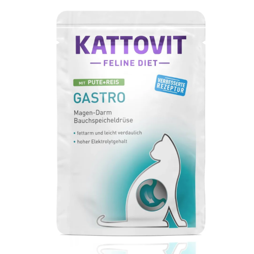 Kattovit Gastrointestinal Gatto bocconcini Tacchino e Riso busta 85gr