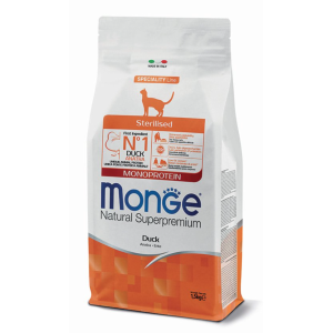 Monge Gatto Natural Superpremium Adulto Sterilizzato Anatra