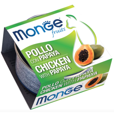 Monge Fruits Gatto Pezzetti di Pollo con Papaya