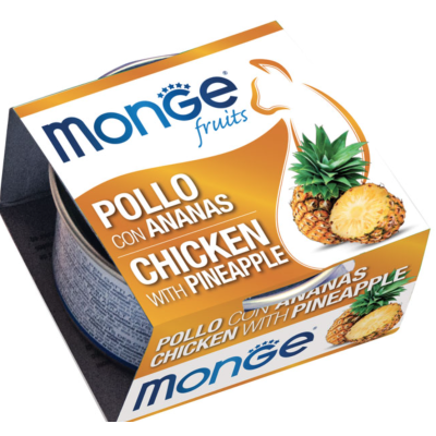 Monge Fruits Gatto Pezzetti di Pollo con Ananas