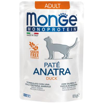 Monge Monoprotein Gatto Busta Patè Anatra 85gr
