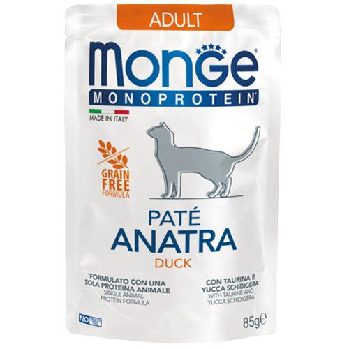 Monge Monoprotein Gatto Busta Patè Anatra 85gr