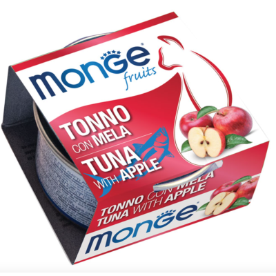 Monge Fruits Gatto Pezzetti di Tonno con Mela 80gr