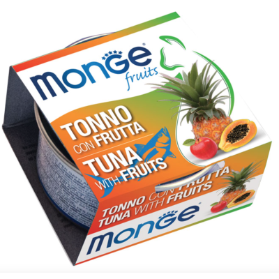 Monge Fruits Gatto Pezzetti di Tonno con Frutta 80gr