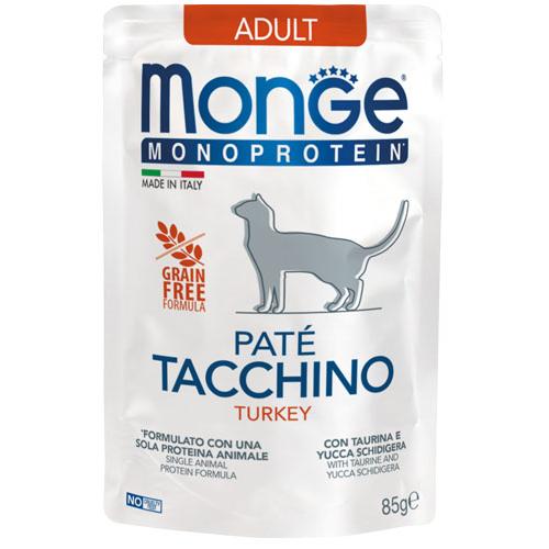 Monge Monoprotein Gatto Busta Patè Tacchino 85gr