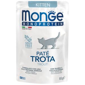 Monge Monoprotein Kitten Busta Patè Trota 85gr