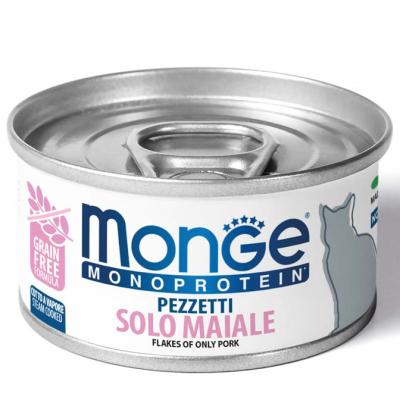 Monge Monoprotein Pezzetti Solo Maiale Lattina 85gr