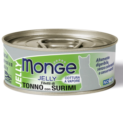Monge Gatto Jelly Tonno con Surimi lattina 80gr
