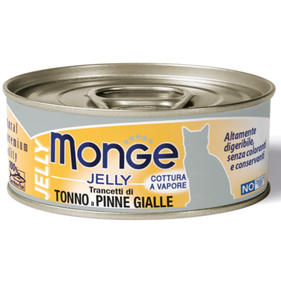 Monge Gatto Jelly Trancetti Tonno a pinne gialle lattina 80gr