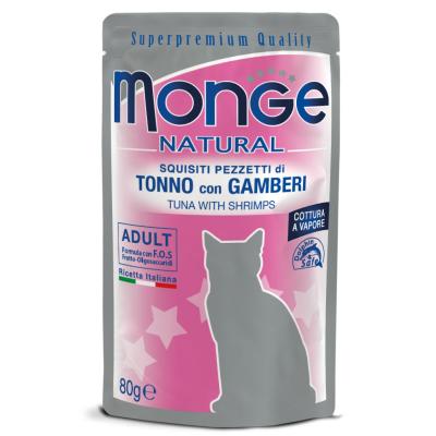 Monge Natural Pezzetti Tonno e Gamberi Busta 80gr