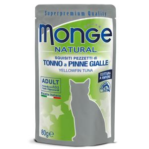 Monge Natural Pezzetti Tonno a Pinne Gialle Busta 80gr