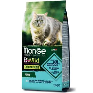 Monge BWild Grain Free Gatto con Merluzzo, Patate e Lenticchie