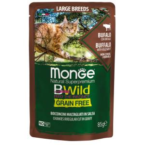 Monge BWild Grain Free Gatto Bufalo e Ortaggi 85gr
