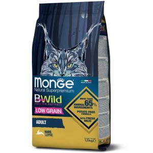 Monge BWild Low Grain Gatto con Lepre 1,5kg