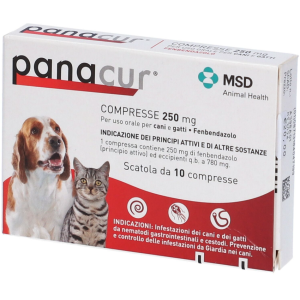 Panacur 250mg 10cpr per cani e gatti