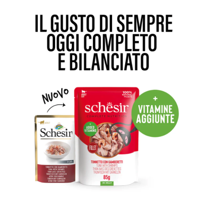 Schesir Gatto Tonnetto con Gamberetti...