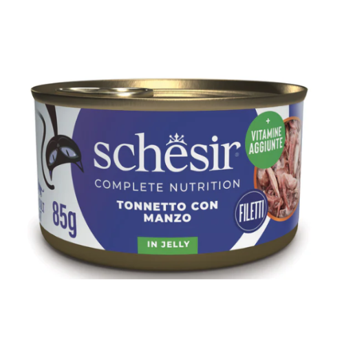 Schesir Gatto Tonnetto con Manzo in Jelly lattina 85gr