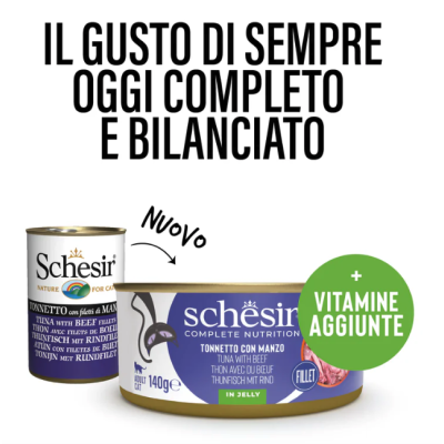 Schesir Gatto Tonno con Manzo in...