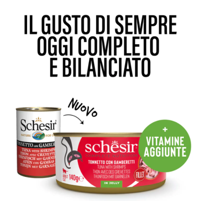 Schesir Gatto Tonnetto con Gamberetti...