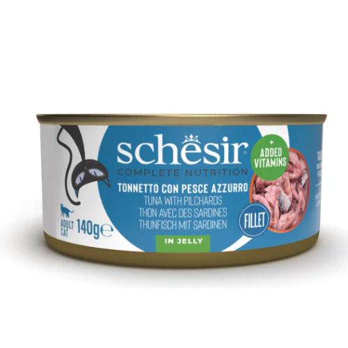 Schesir Gatto Tonnetto con Pesce Azzurro in Jelly lattina 140gr