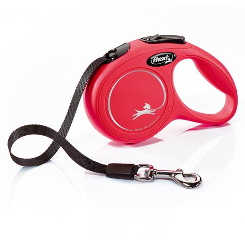 Guinzaglio Flexi Classic Fettuccia XS da 3 m rosso