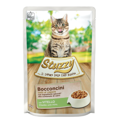 Stuzzy Gatto Bocconcini Vitello 85gr