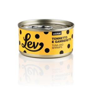 Lev Gatto Tonnetto e Gamberetti Lattina 70gr