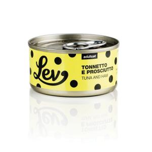 Lev Gatto Tonnetto e Prosciutto Lattina 70gr