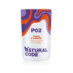 Natural Code Gatto P02 Tonno e Sardine Busta 70gr